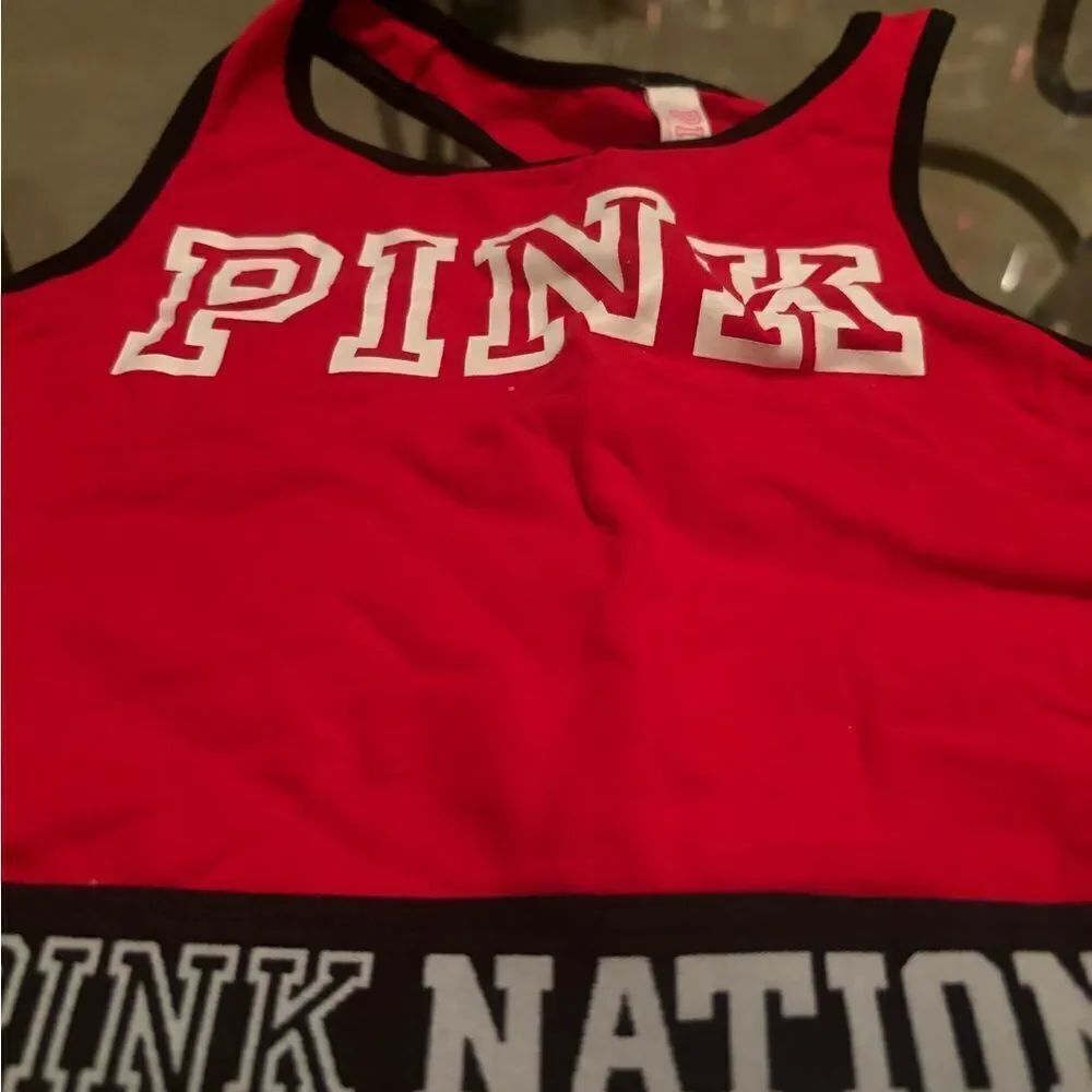 Victoria Secret Pink Red sports bra